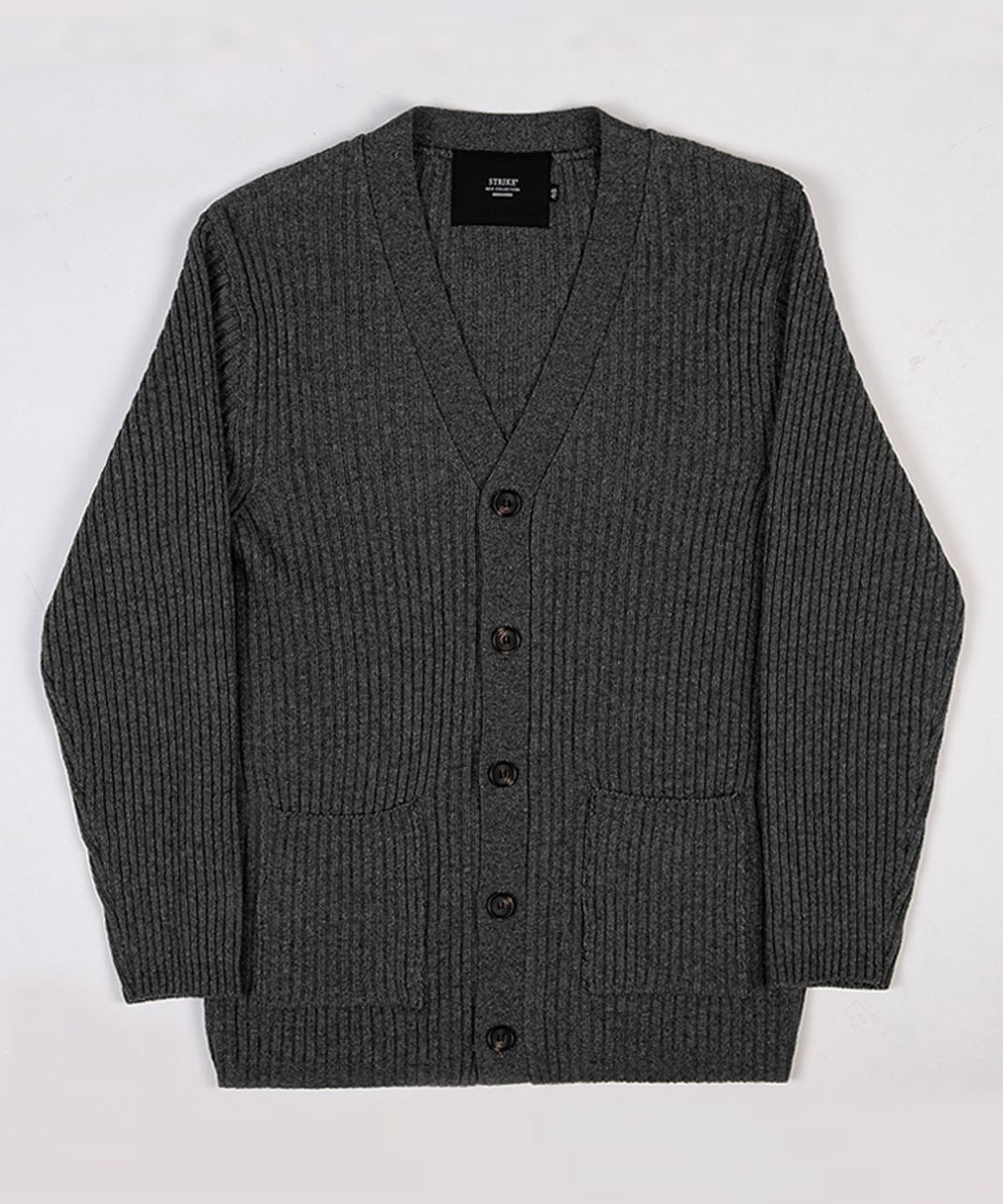스트라이크(STRIKE) 울 가디건 (DARK GREY)