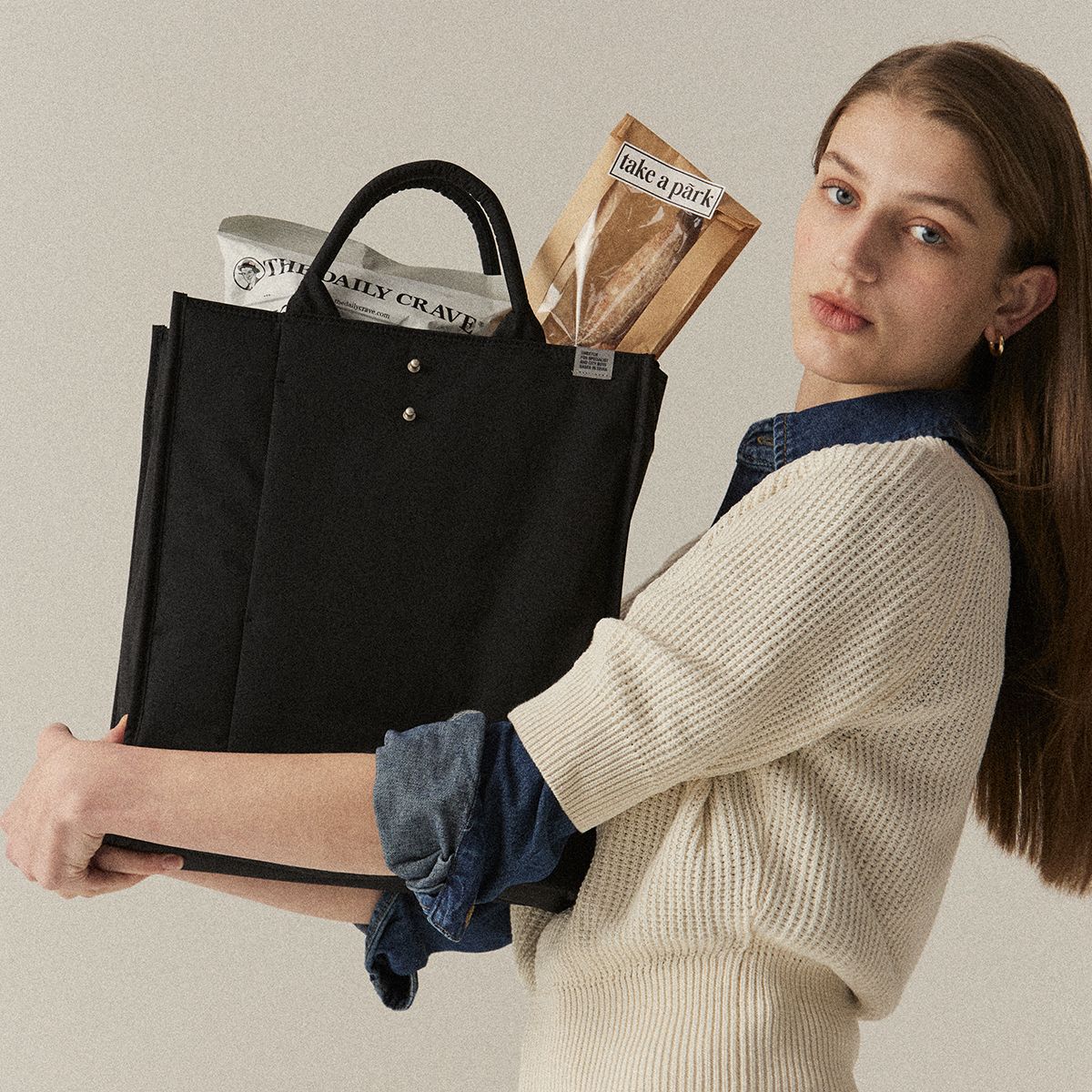 ★SWEETCH★TOTE BRIEF 002 M★送料・関税込 MUSINSA公式 | SWEETCH TOTE BRIEF 002 M Black
