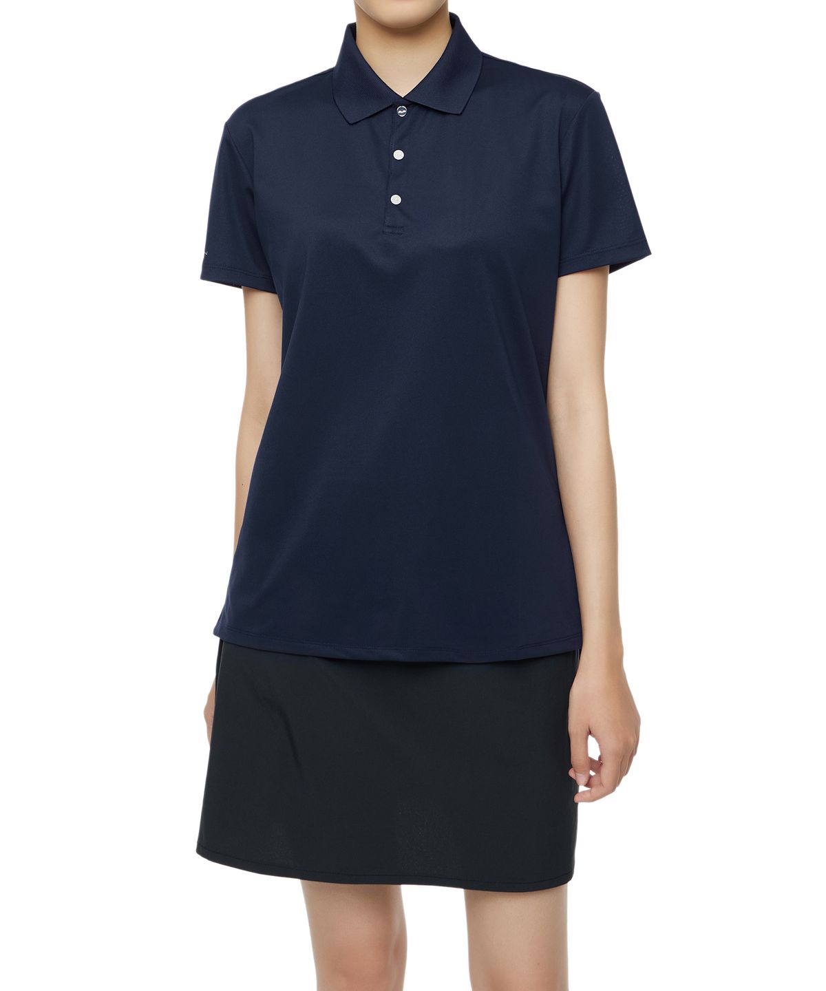 폴로 랄프 로렌 골프(POLO RALPH LAUREN GOLF) 숏 슬리브 피케 폴로 셔츠 - 네이비