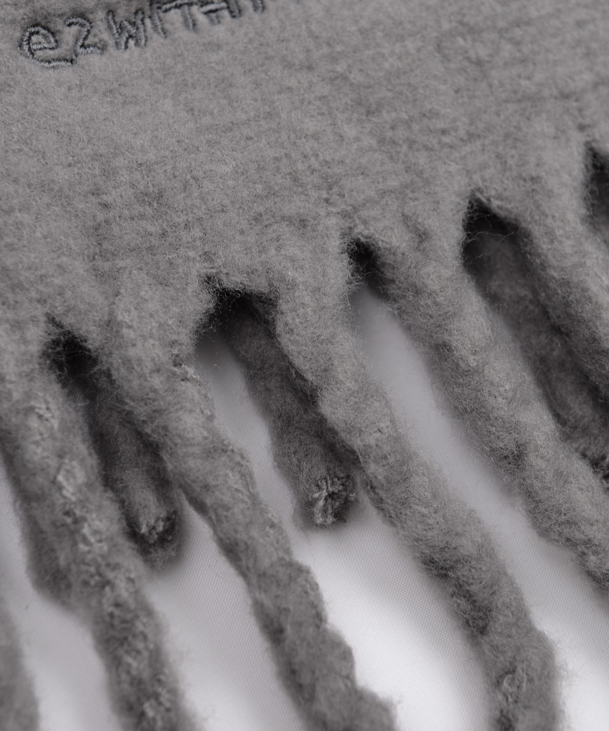 피스메이커(PIECE MAKER) TEETH HEAVY BLEND MUFFLER (CHARCOAL)