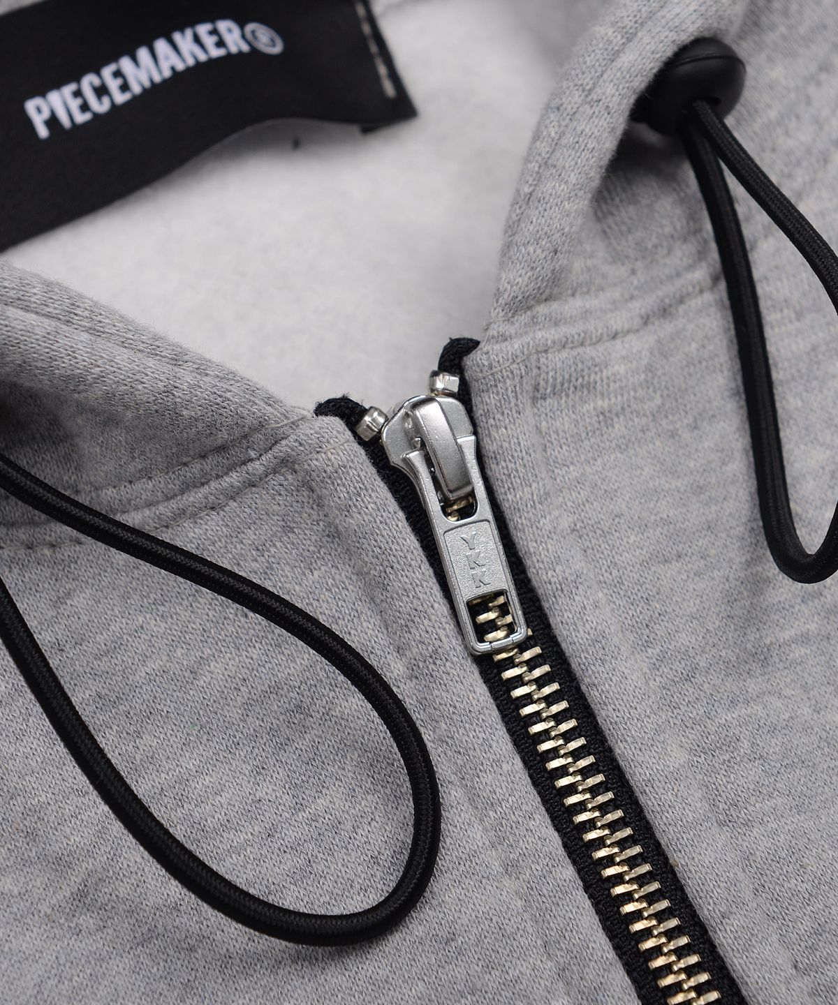 피스메이커(PIECE MAKER) DAISY CROP ZIP HOODIE (GREY)