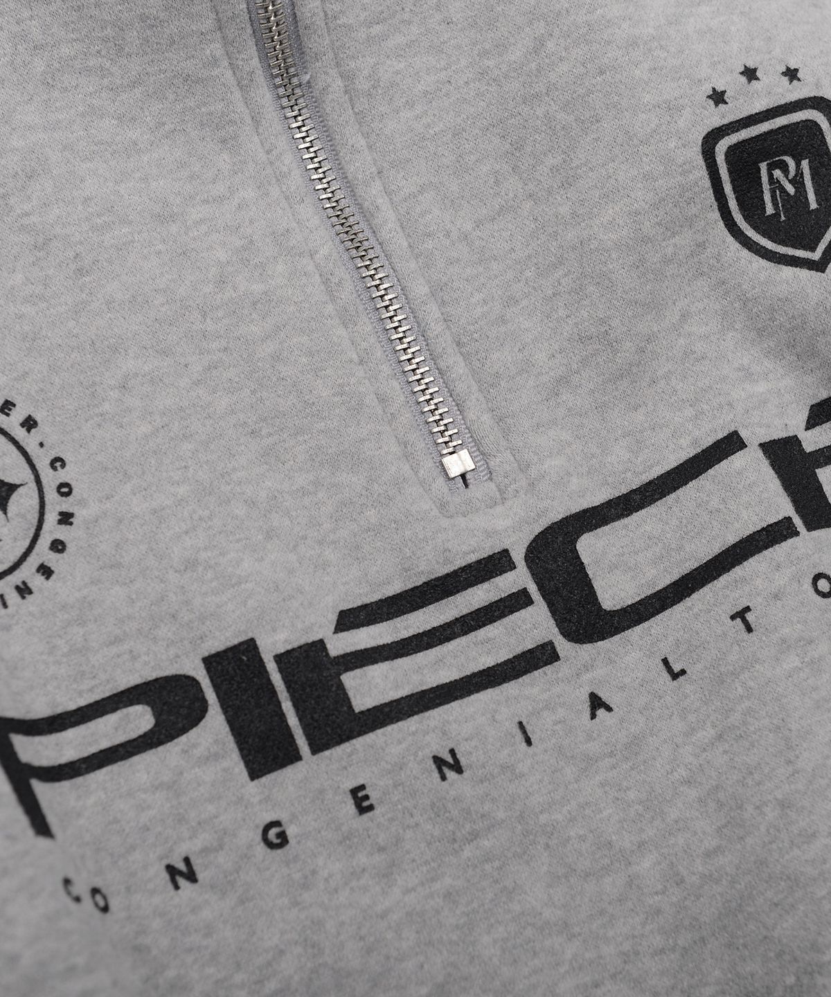 피스메이커(PIECE MAKER) PIECE TEAM HALF ZIP CREW (GREY)