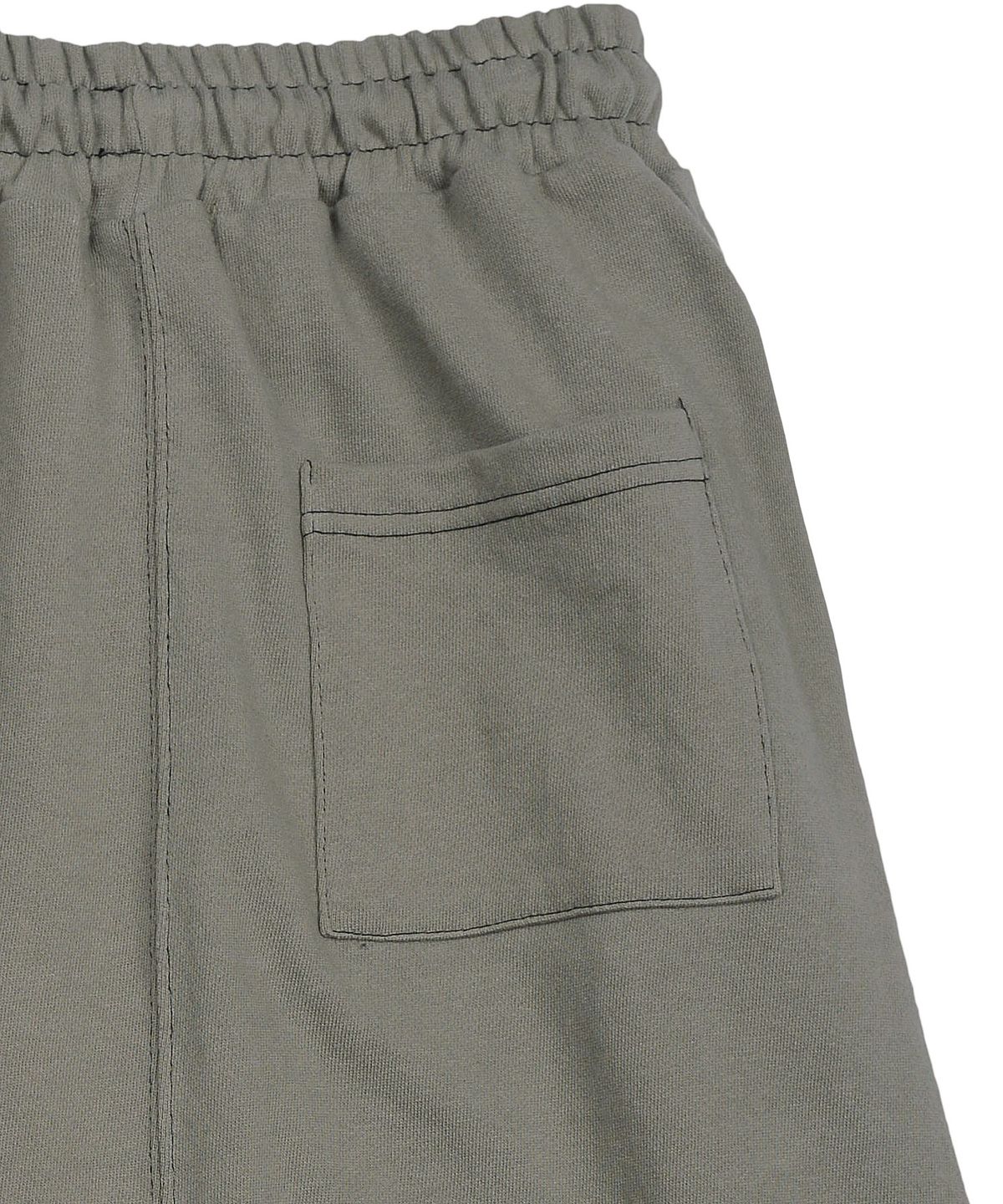 피스메이커(PIECE MAKER) STITCH SWEAT MAXI SKIRT (OLIVE)