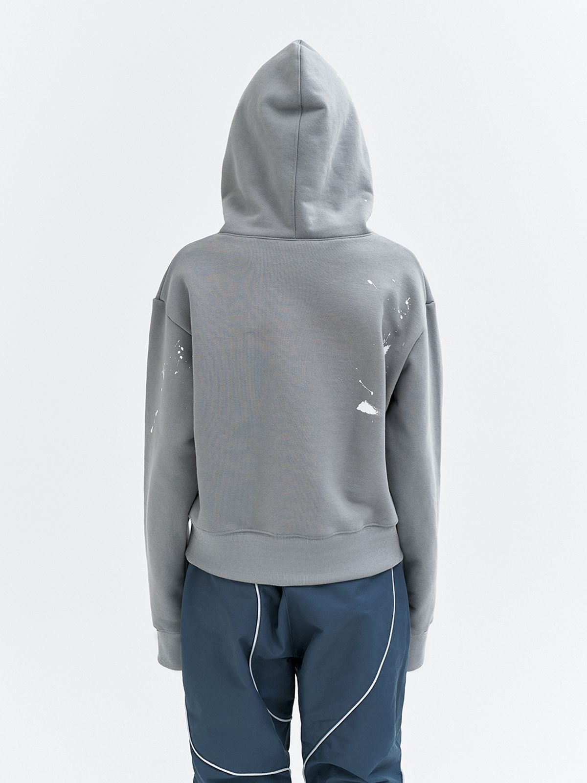 와이이이엘(YEEL) INK SPILL HOODIE GRAY