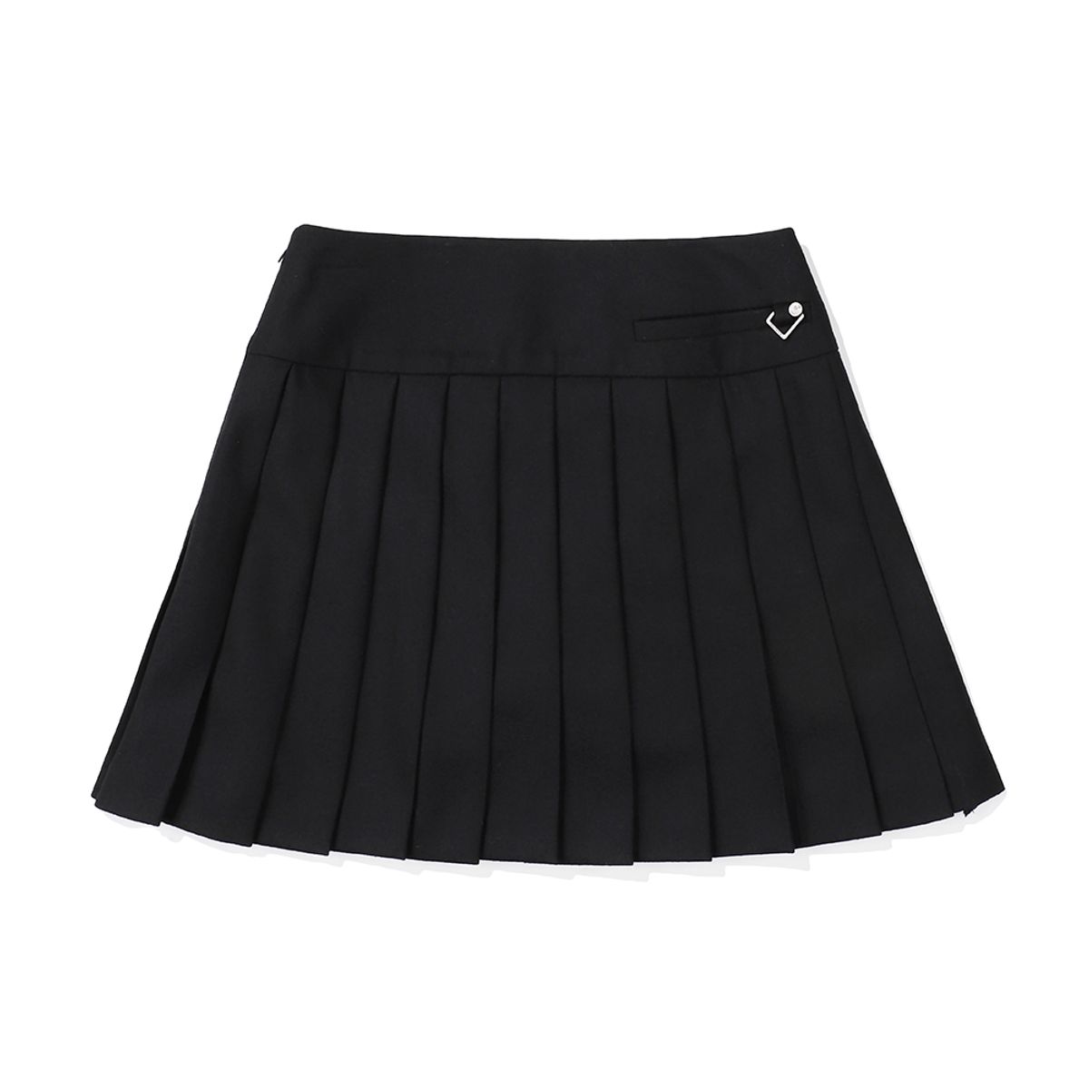말본 골프(MALBON GOLF) 울 플리츠 스커트 BLACK (WOMAN)