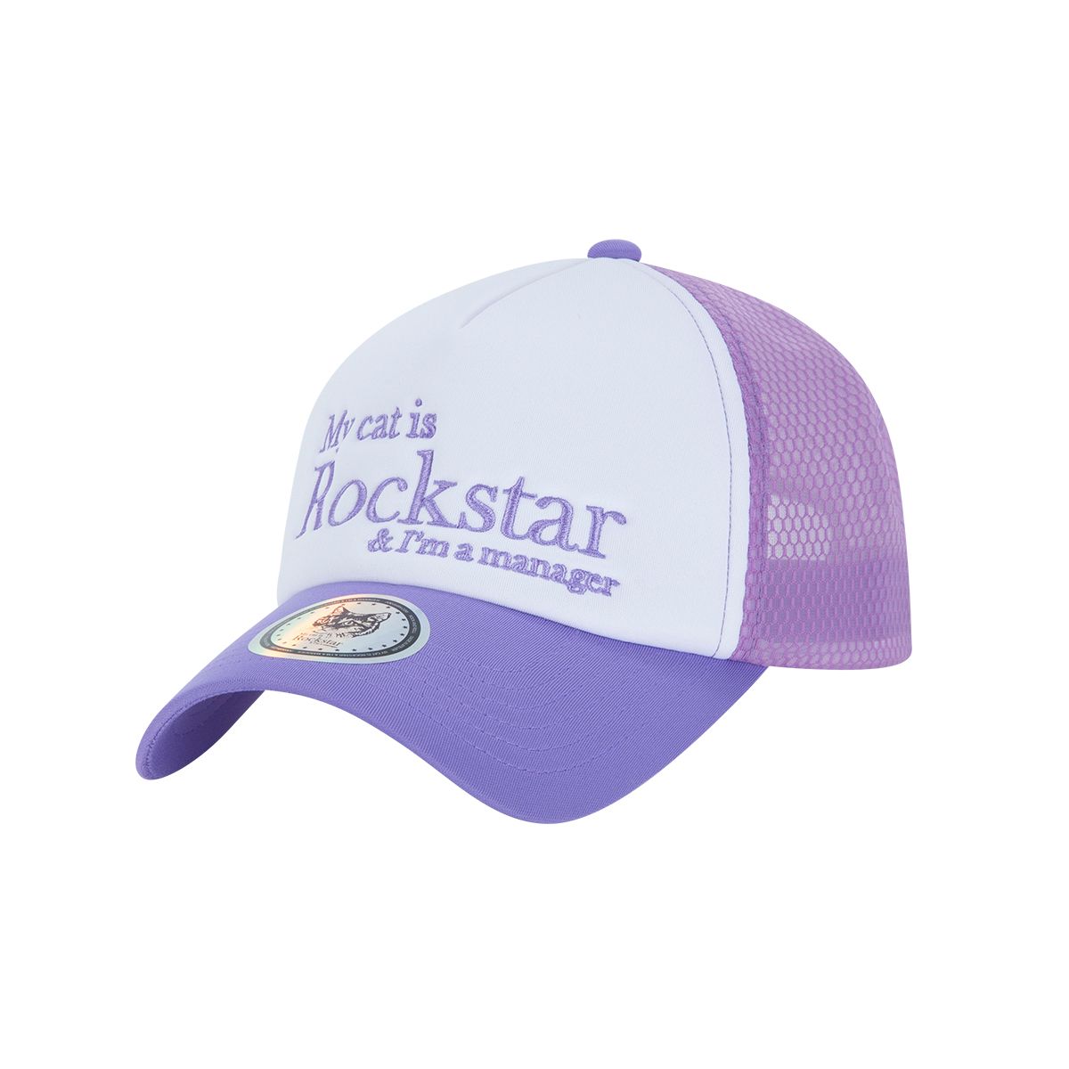 조거쉬(JOEGUSH) Rockstar cat Mesh cap (Violet)