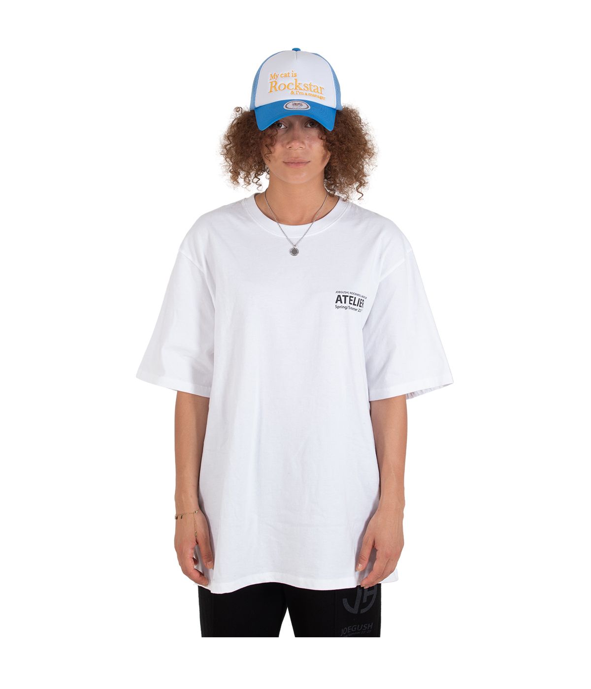 조거쉬(JOEGUSH) Rockstar cat Mesh cap (Blue)