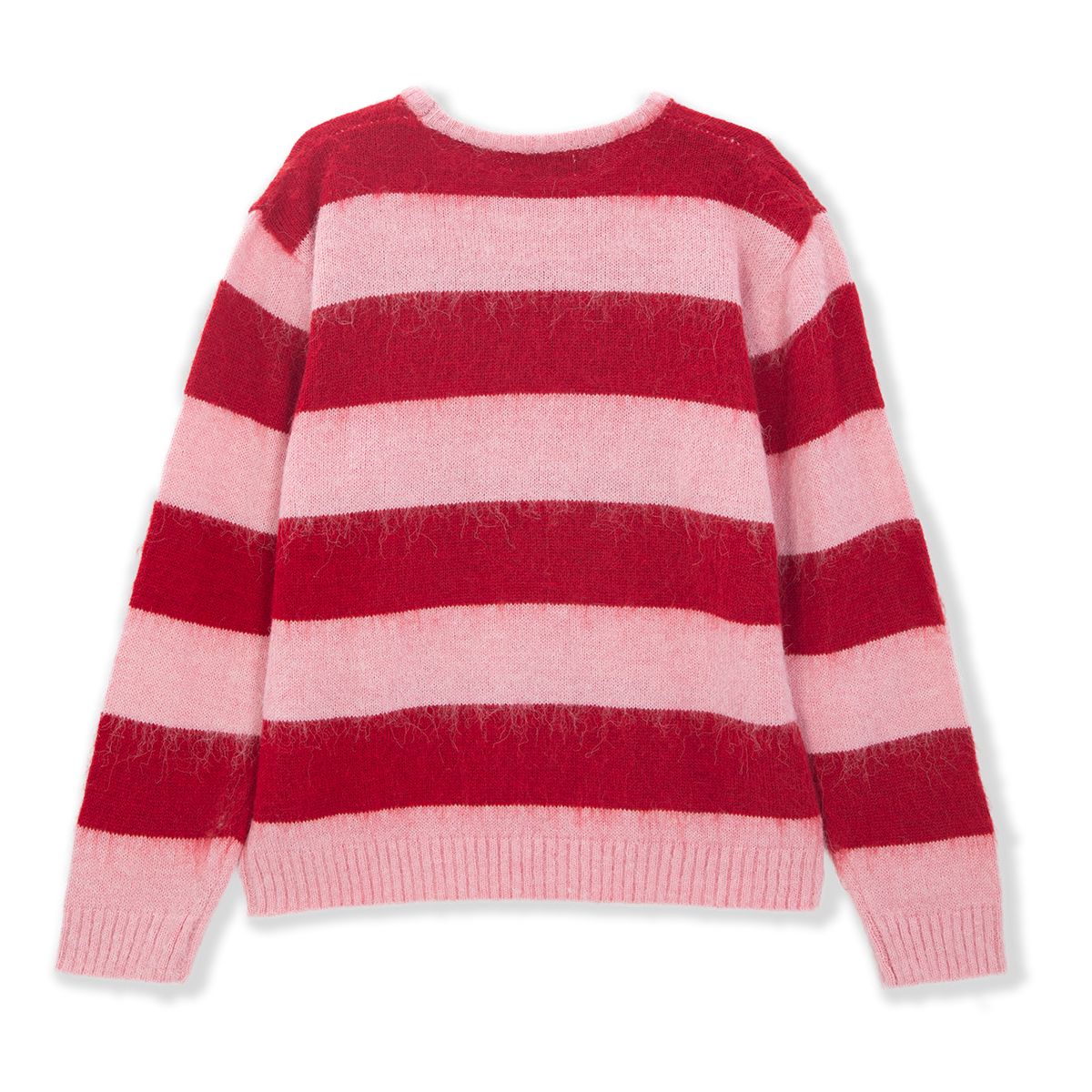 조거쉬(JOEGUSH) Striped Mohair Knit (JIHEYEH KIM X JOEGUSH) (Red/Pink)