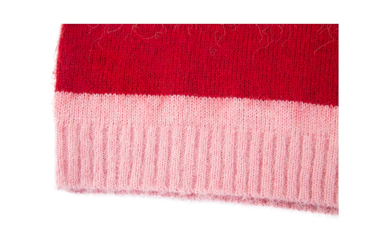 조거쉬(JOEGUSH) Striped Mohair Knit (JIHEYEH KIM X JOEGUSH) (Red/Pink)