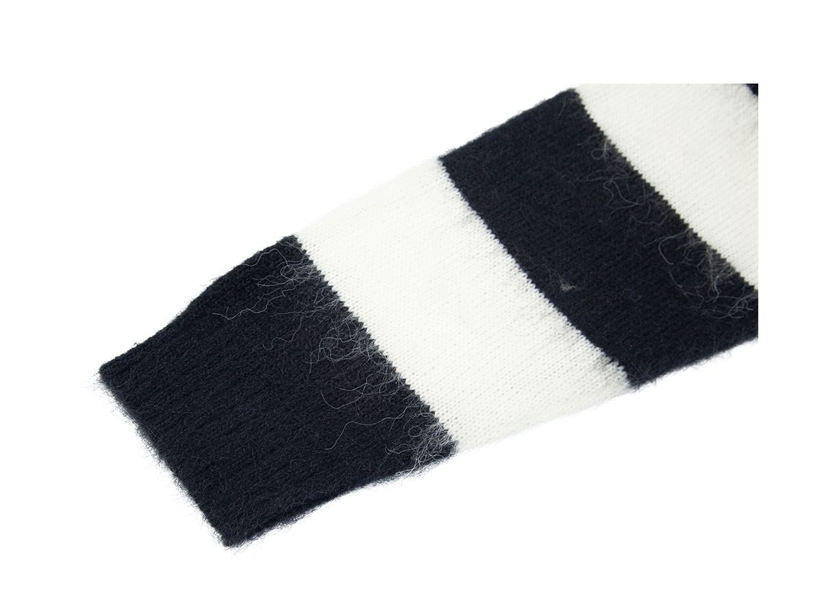 조거쉬(JOEGUSH) Striped Mohair Knit (JIHEYEH KIM X JOEGUSH) (Black/White)