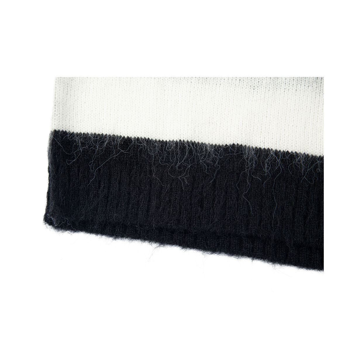 조거쉬(JOEGUSH) Striped Mohair Knit (JIHEYEH KIM X JOEGUSH) (Black/White)