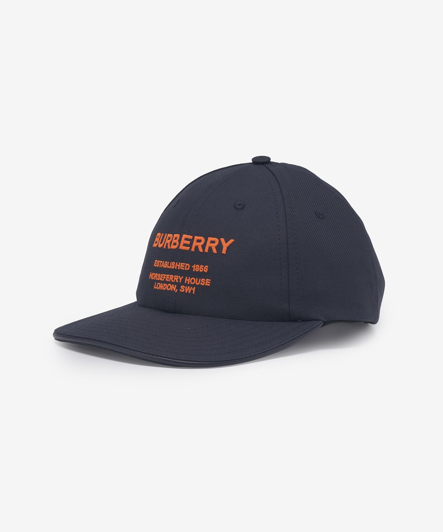 Burberry navy embroidered cap Burberry TB Logo Blue Baseball Cap Hat Size M Adjustable  main image 2