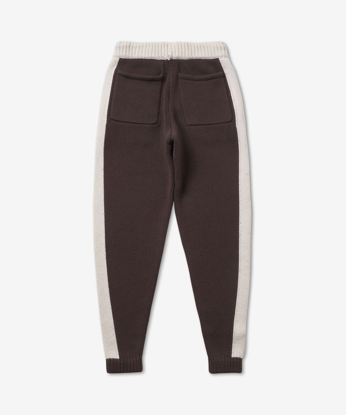 루드(RHUDE) 니트 트랙 팬츠 - 브라운:화이트 / RHFW22PA241731190119