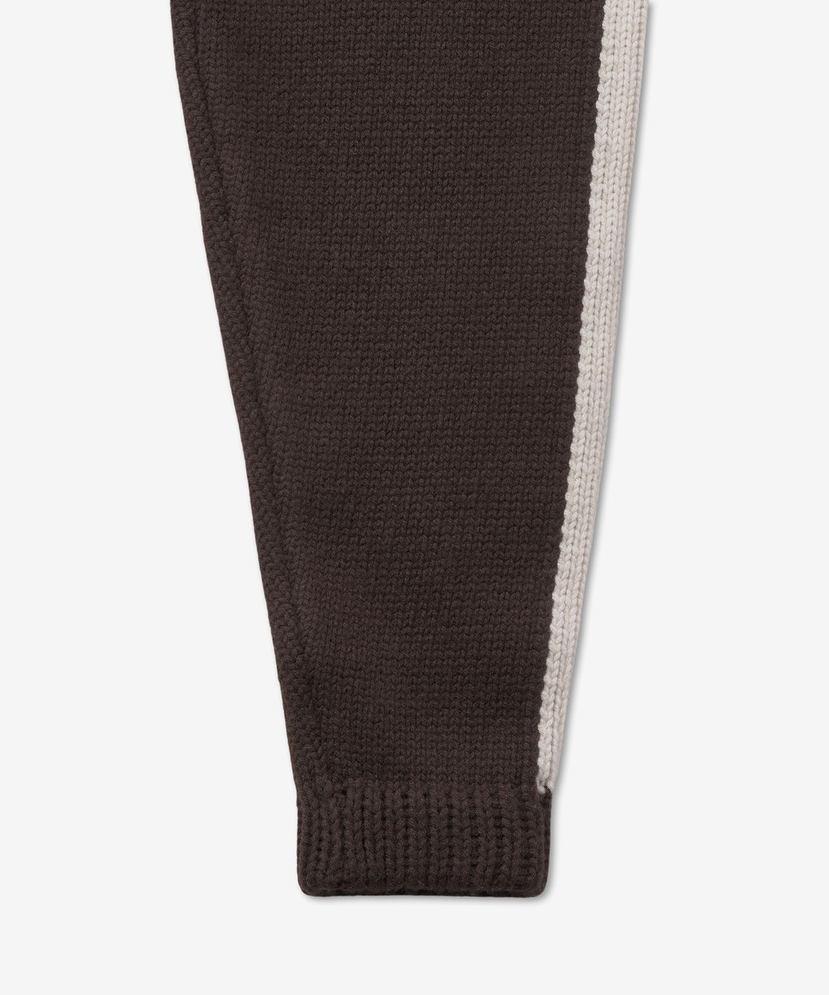 루드(RHUDE) 니트 트랙 팬츠 - 브라운:화이트 / RHFW22PA241731190119