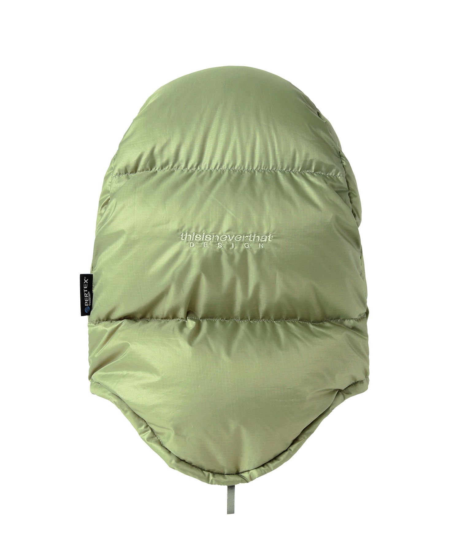 MUSINSA | thisisneverthat® PERTEX® Goose Puffer Balaclava Olive