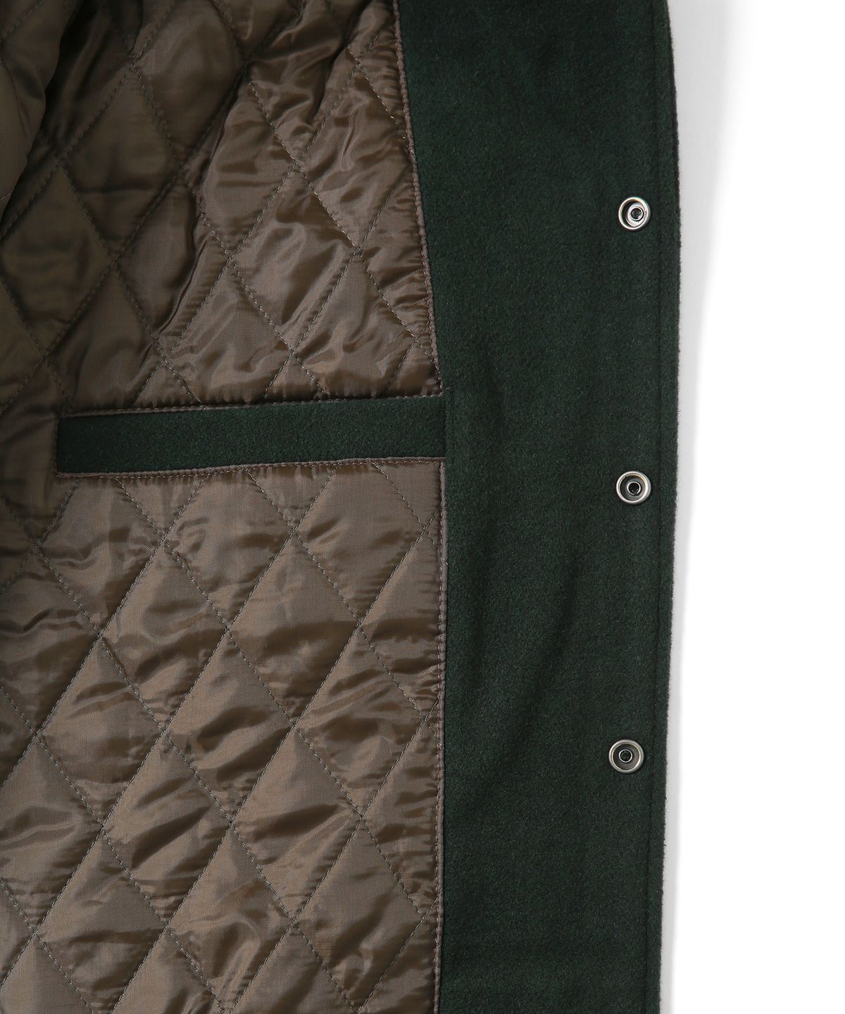 디스이즈네버댓(THISISNEVERTHAT) Records Varsity Jacket Green