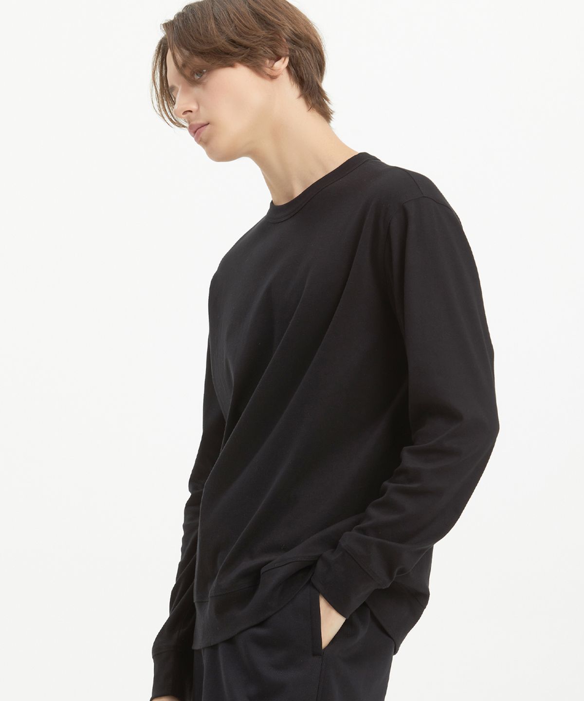 와이잭(YJACK) M_웜 터치 클래식 핏 긴소매 티셔츠 (200gsm) MJT1508L