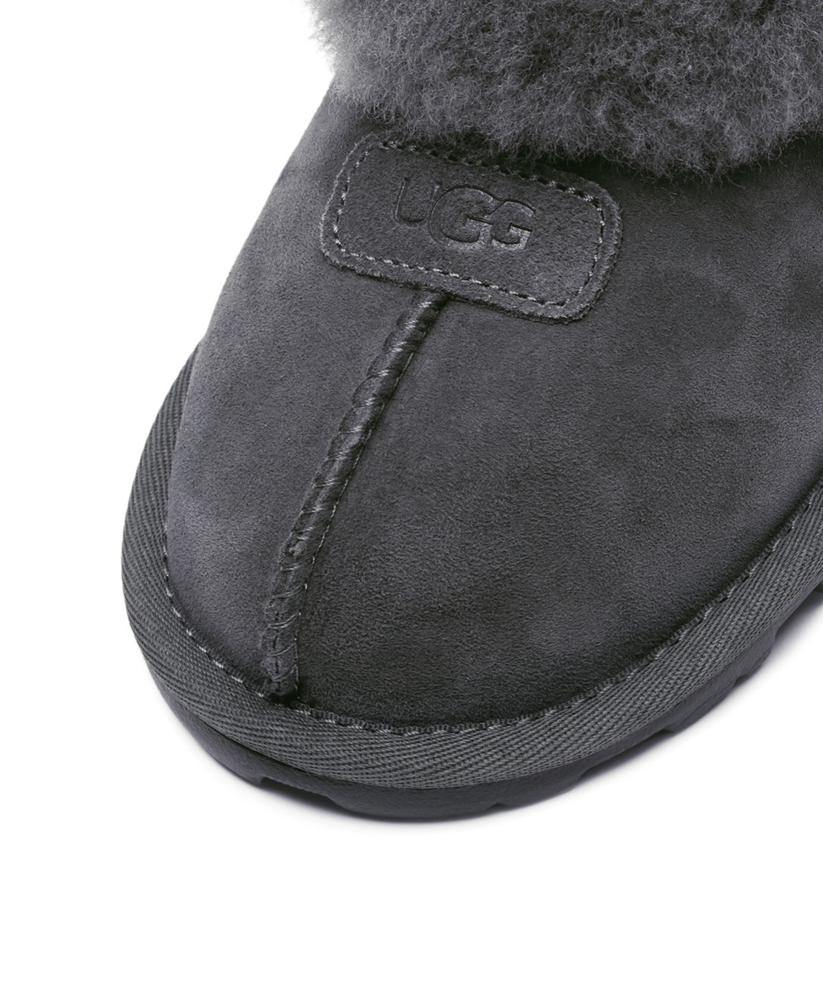 어그(UGG) 퍼 카라 스웨이드 슬리퍼 (코케트) W - 그레이 / 5125GREY