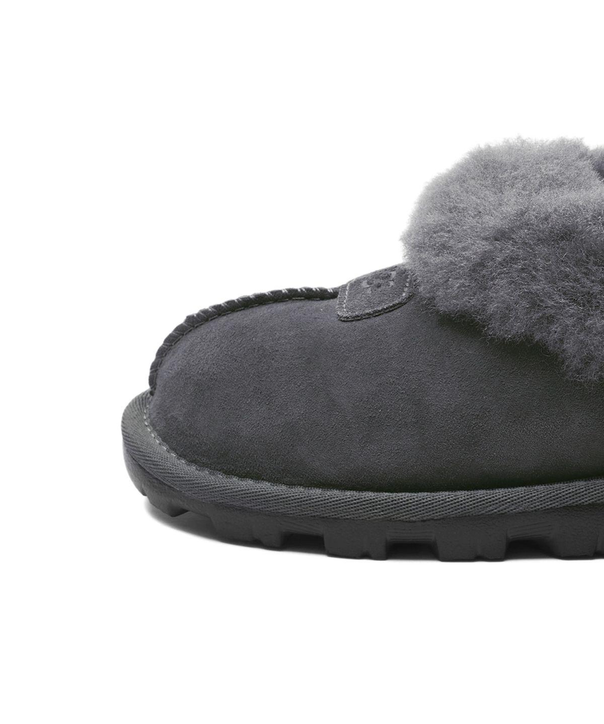 어그(UGG) 퍼 카라 스웨이드 슬리퍼 (코케트) W - 그레이 / 5125GREY
