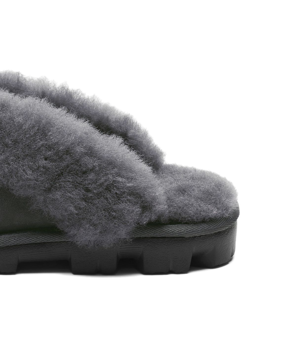 어그(UGG) 퍼 카라 스웨이드 슬리퍼 (코케트) W - 그레이 / 5125GREY