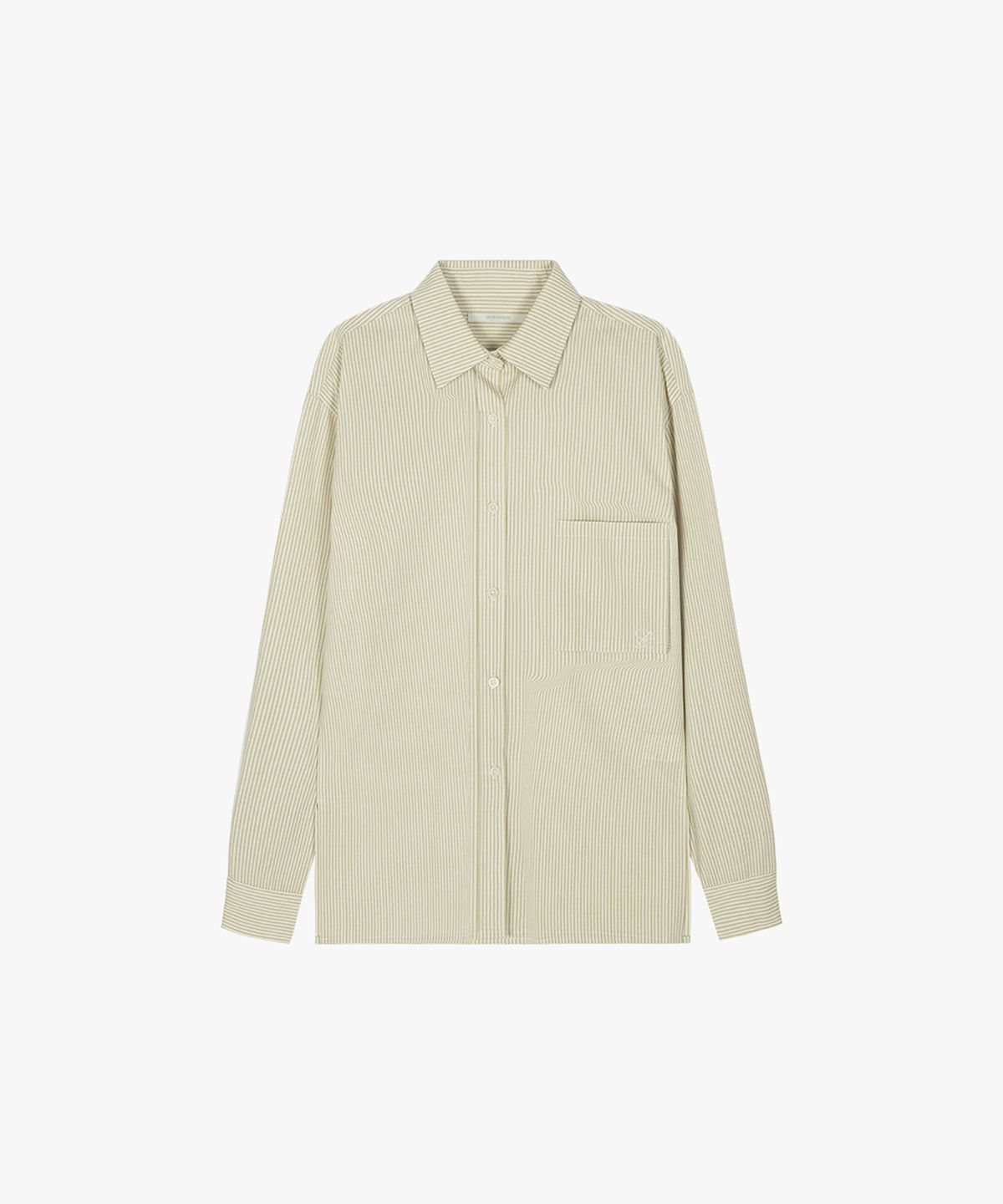 솔트앤초콜릿(SALT AND CHOCOLATE) SAC 로고 스트라이프 셔츠 베이지 4W2237303