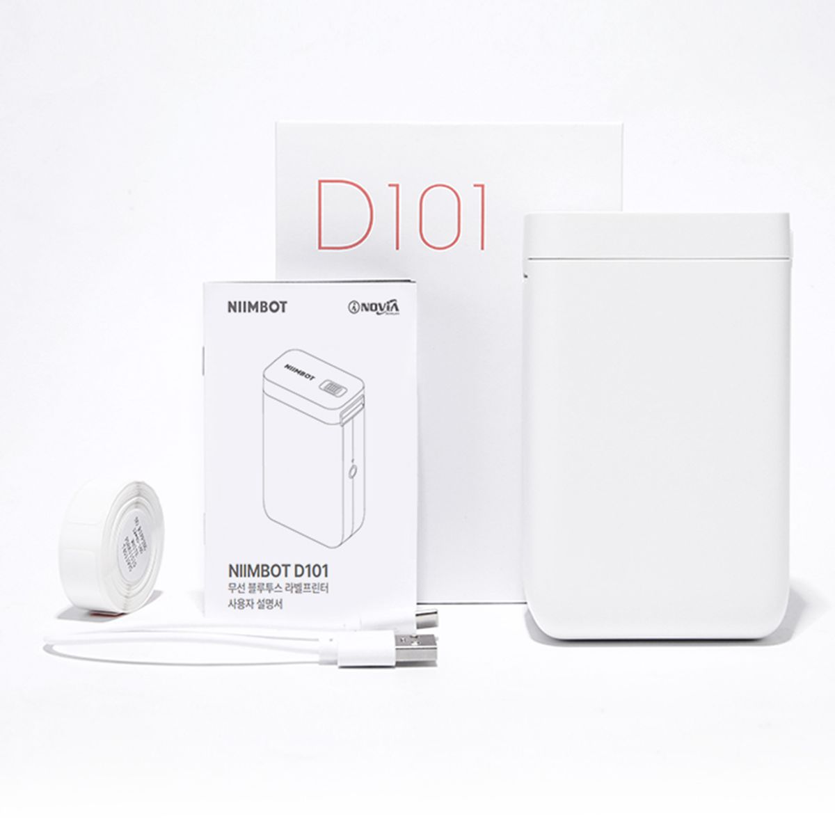 아이노비아(INOVIA) NIIMBOT 라벨프린터 D101 네임스티커