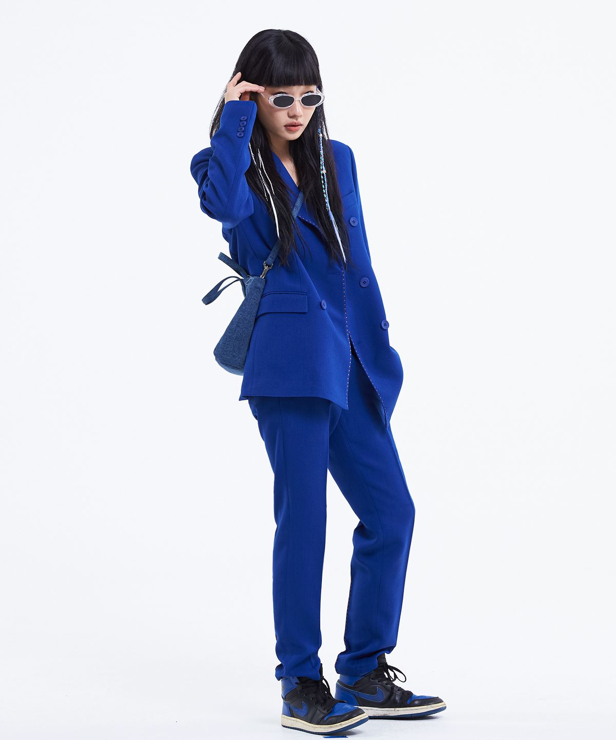 씨웨어 바이 더 지니어스(C WEAR BY THE GENIUS) 데님 토트백 미니