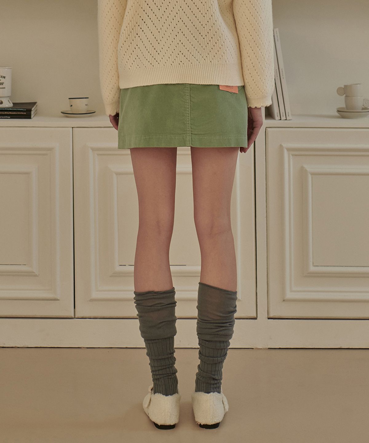 판도라핏(PANDORAFIT) [SKIRT] Blur Skirt Yellow Green