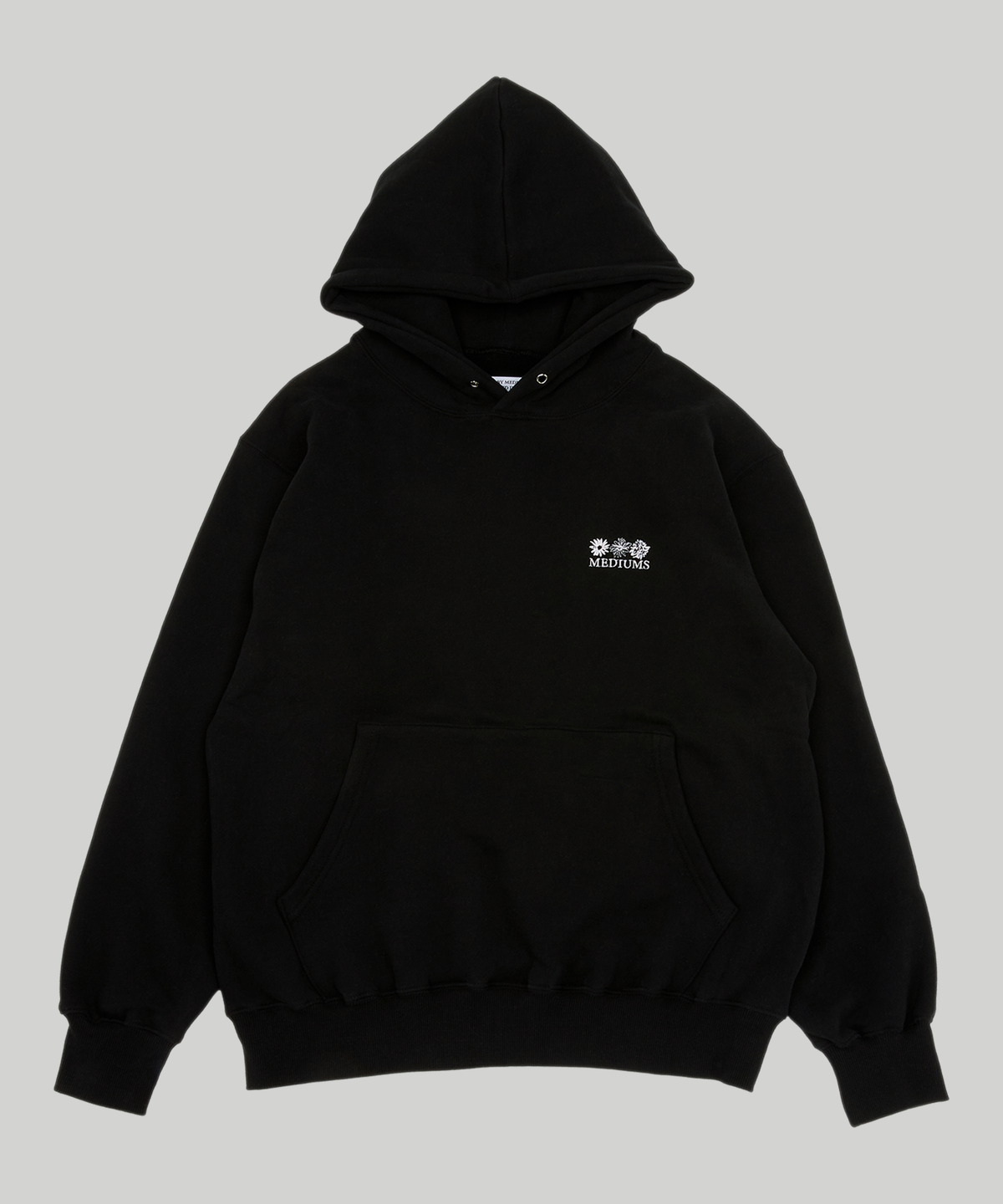 미디엄스(MEDIUMS) Sunflowers Hoodie - Black (해바라기 후드티)