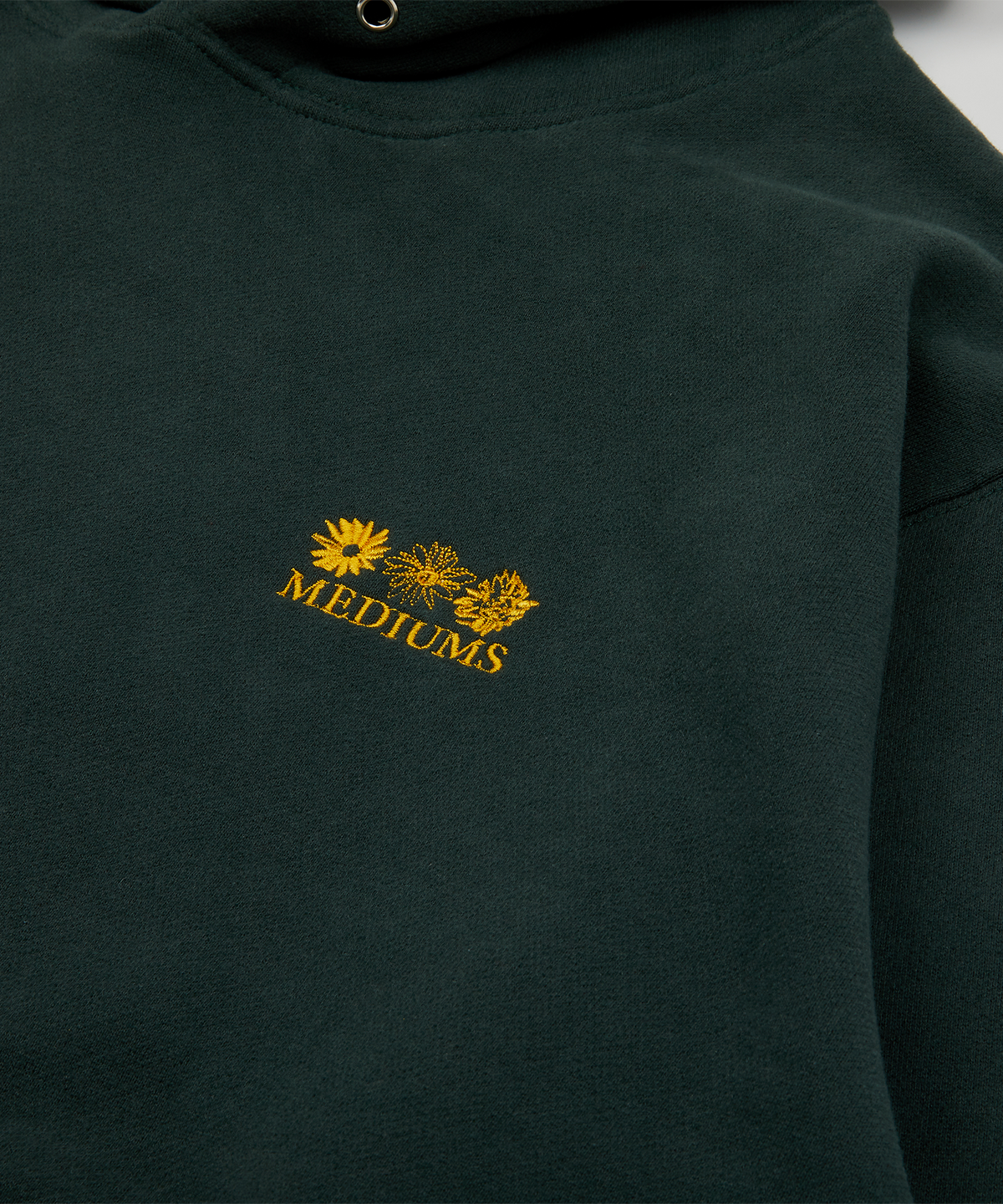 미디엄스(MEDIUMS) Sunflowers Hoodie - Green (해바라기 후드티)