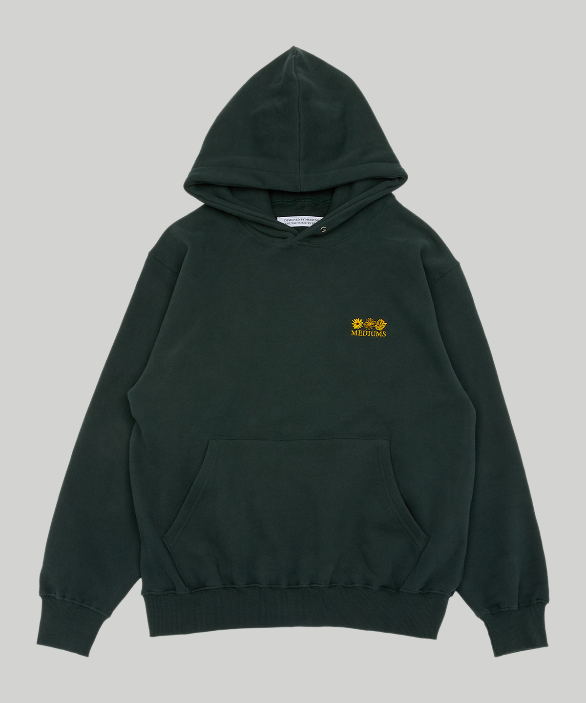 미디엄스(MEDIUMS) Sunflowers Hoodie - Green (해바라기 후드티)