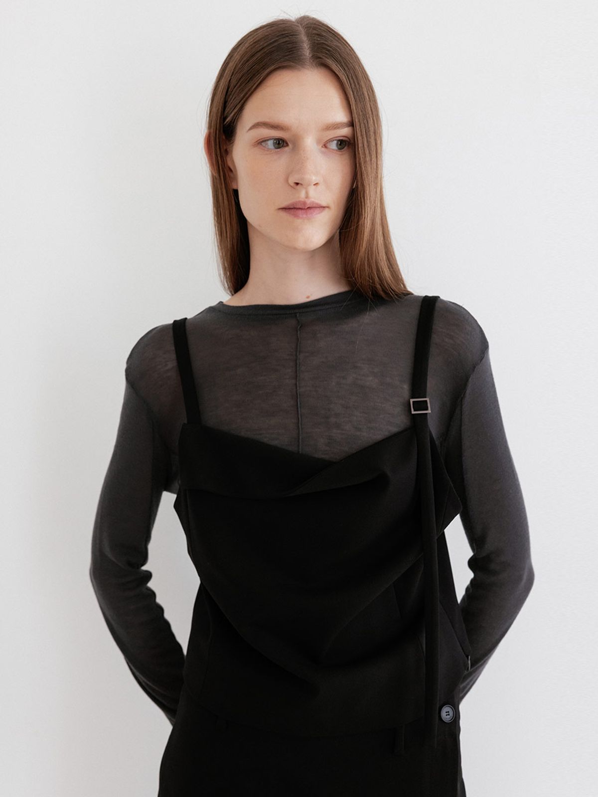 루에브르(LOEUVRE) See-through Jersey top SW6XE524_4color