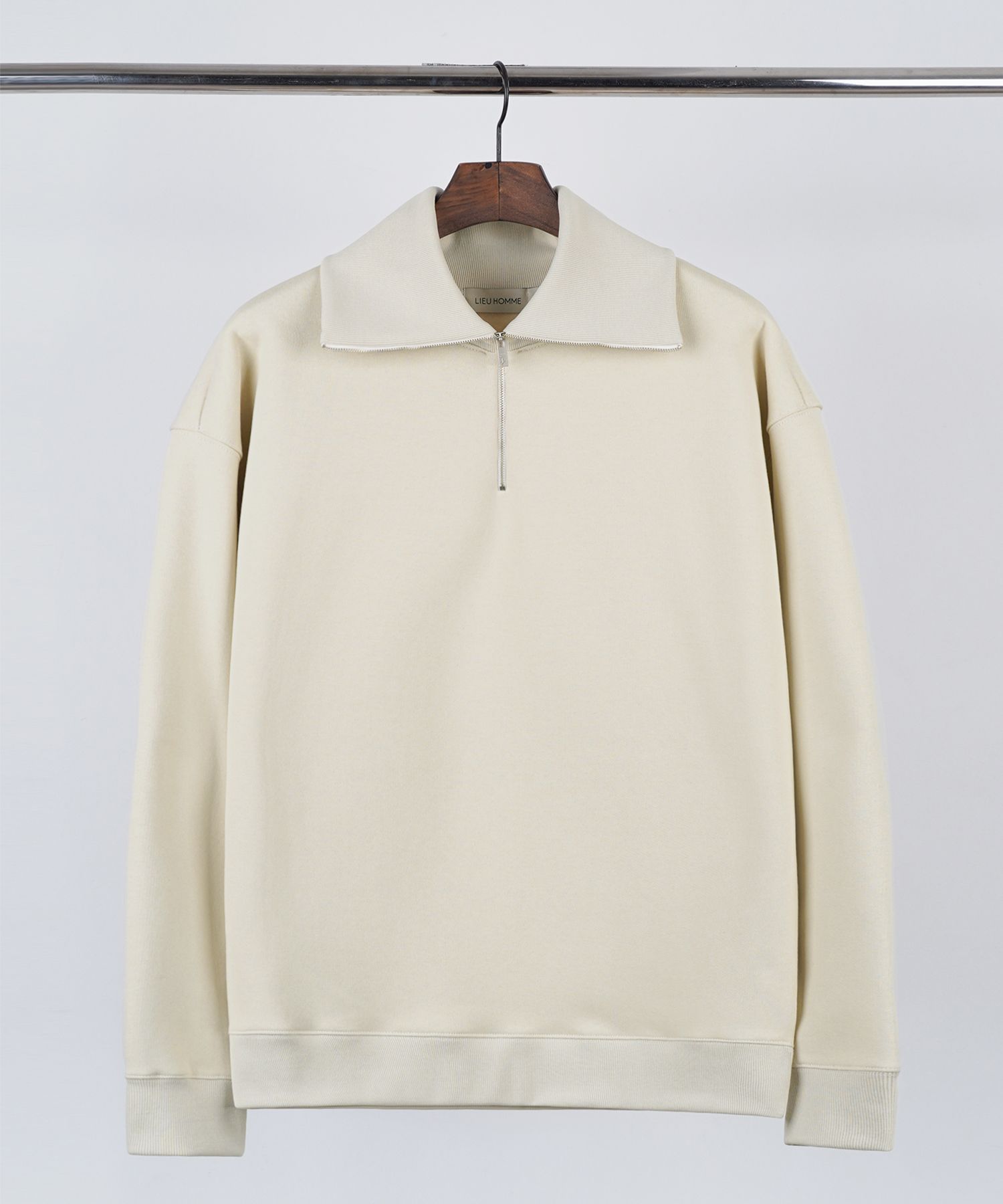 MUSINSA公式 | LIEU HOMME High neck zip-up sweatshirt