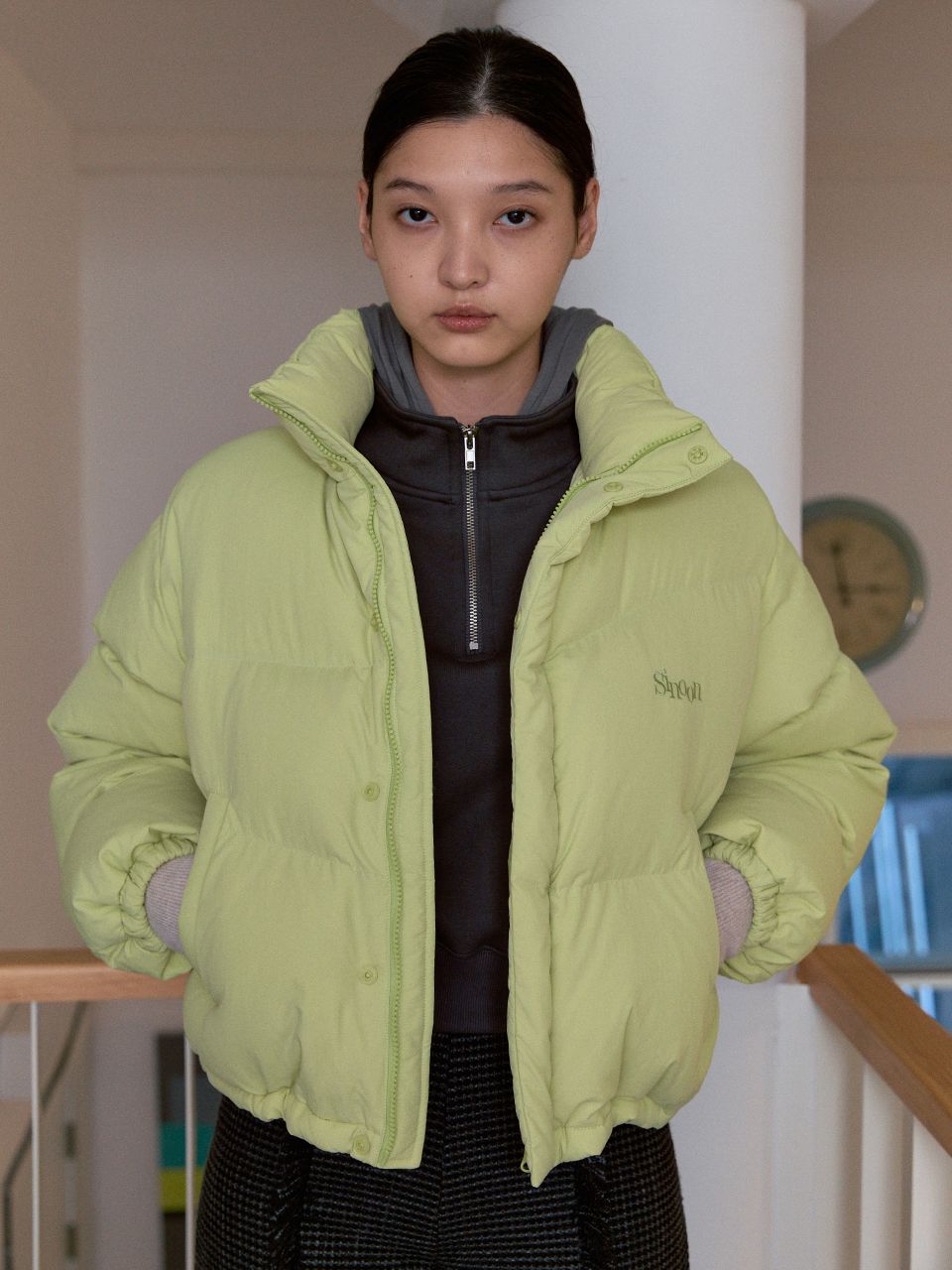 【未着用、タグ付き】sinoon ダウンジャケット MUSINSA公式 | SINOON PUFFER DOWN JACKET (GREEN)