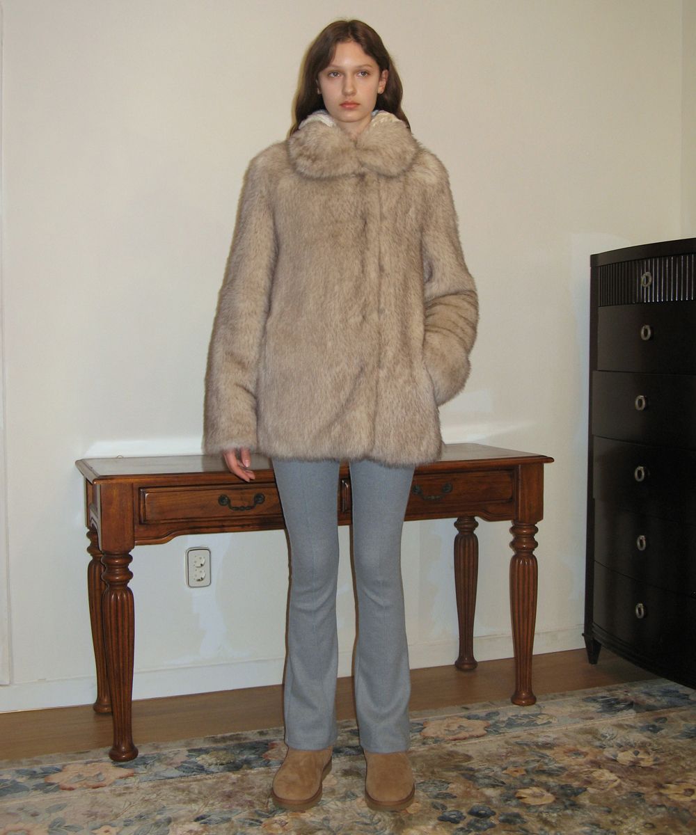 MUSINSA | SINOON HEAVY MIX FUR JACKET (ASH BROWN) MUSINSA | SINOON HEAVY MIX FUR JACKET (ASH BROWN)