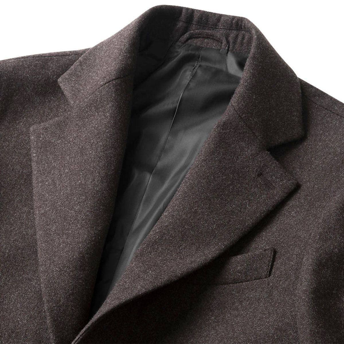솔티(SORTIE) Wool Single Chester Coat (Brown)