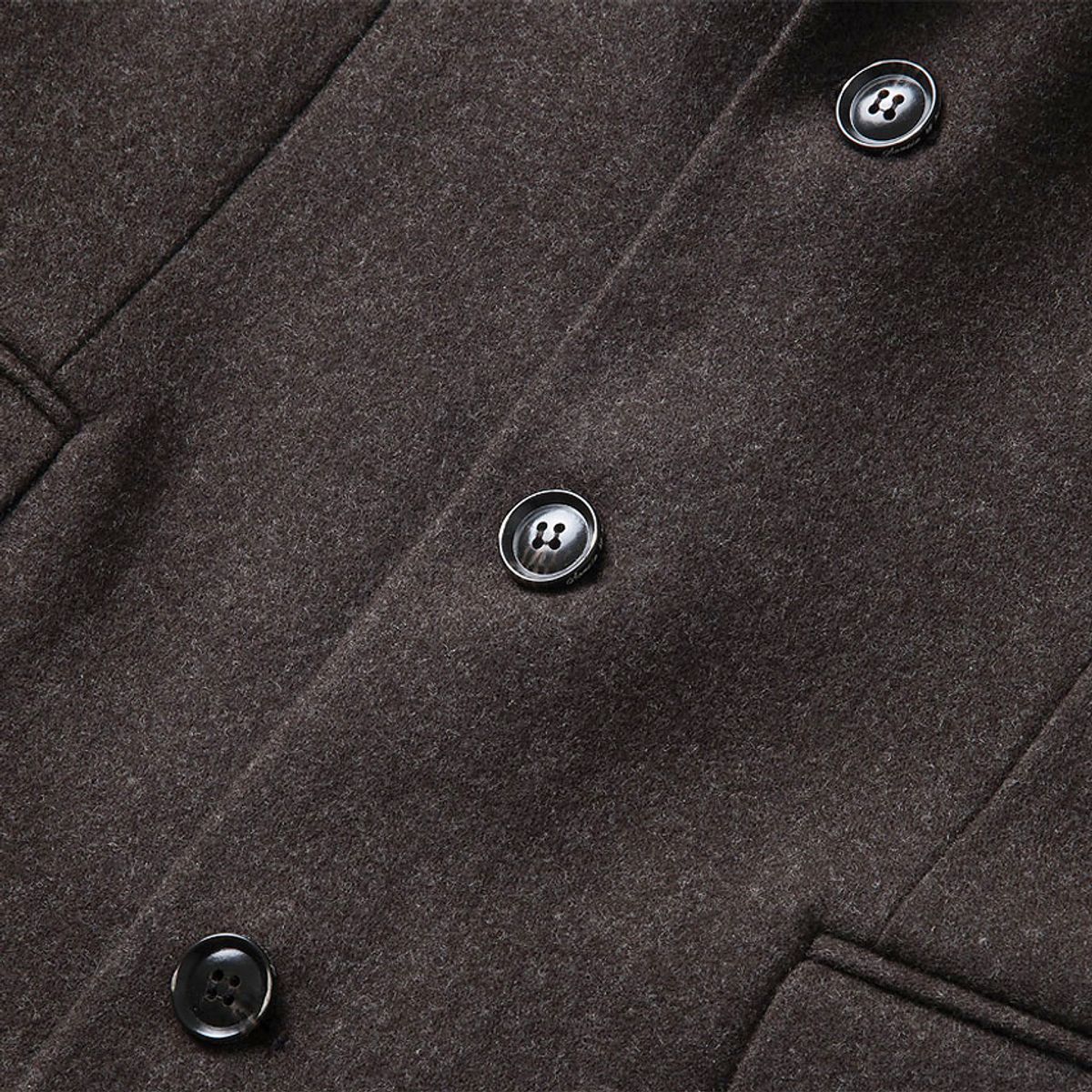 솔티(SORTIE) Wool Single Chester Coat (Brown)
