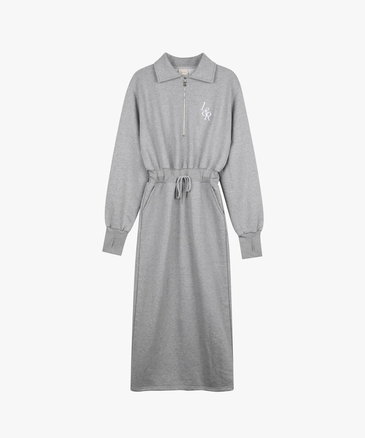 로시로우(LOSSYROW) L&R Half zipup Long OPS Melange Grey