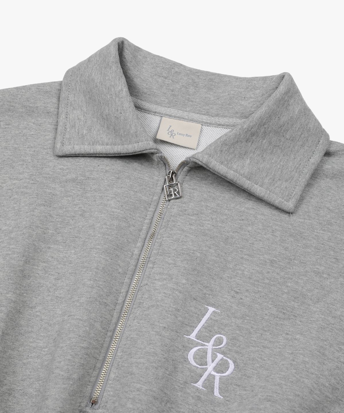 로시로우(LOSSYROW) L&R Half zipup Long OPS Melange Grey