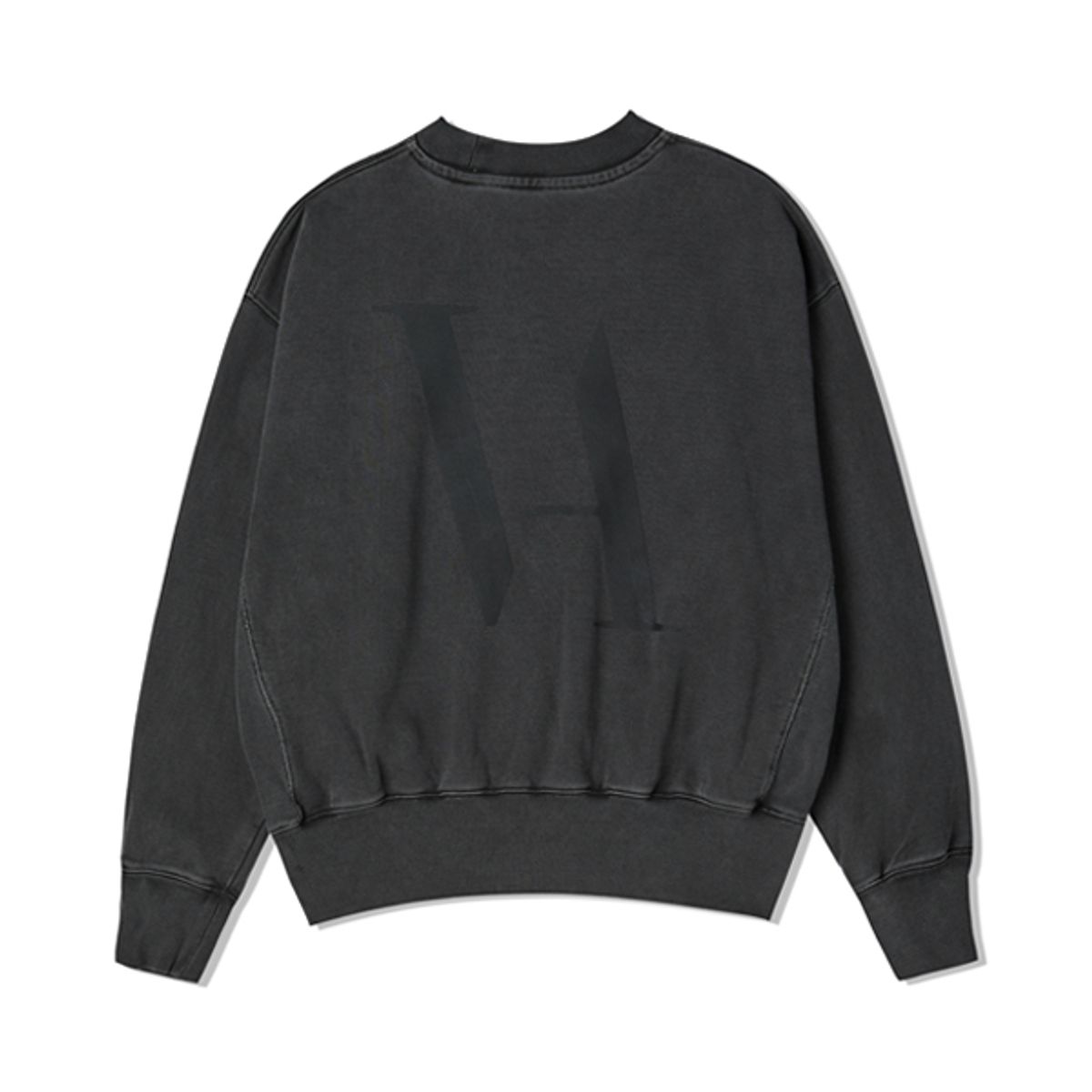 백씨(VAEKCIE) PIGMENT OVERSIZE SWEATSHIRTS_CHARCOAL