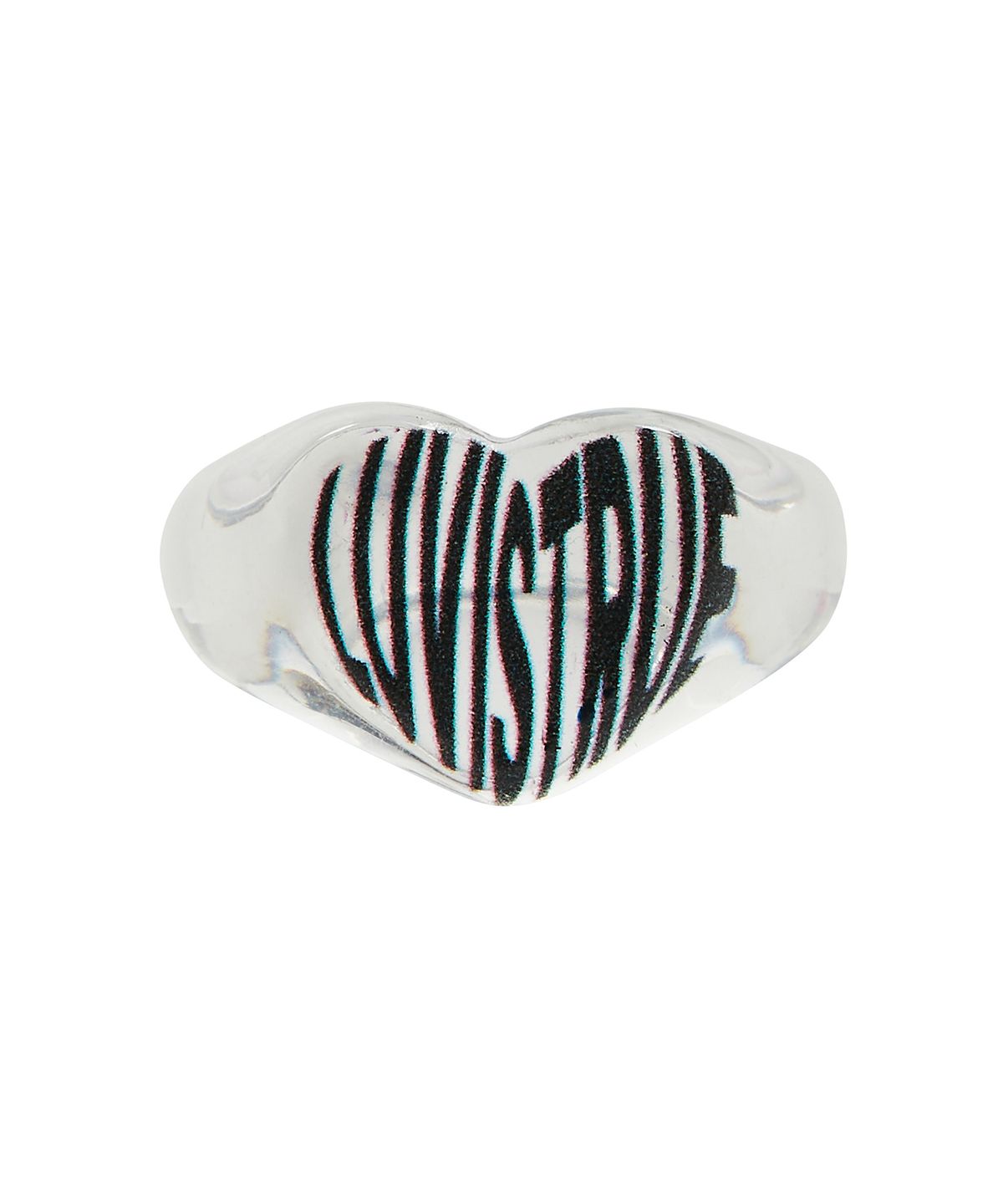 러브이즈트루(LUVISTRUE) VL LOGO RING(CLEAR)