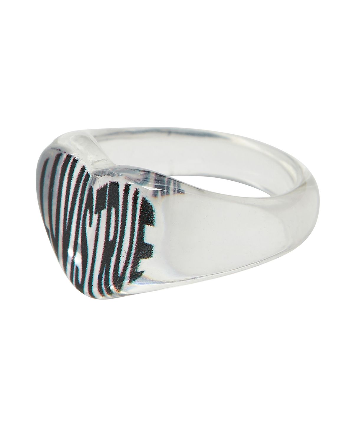 러브이즈트루(LUVISTRUE) VL LOGO RING(CLEAR)