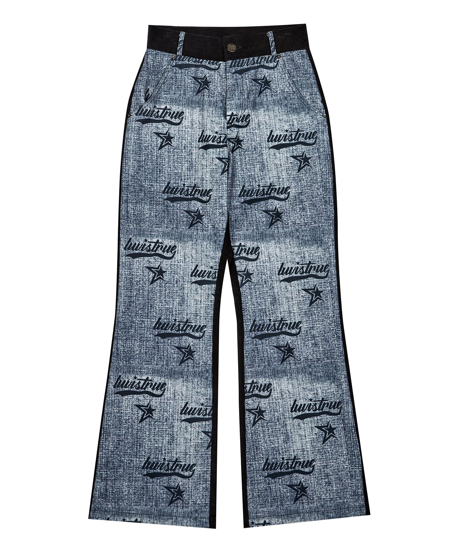 MUSINSA | LUV IS TRUE VL HALF PANTS (BLACK)