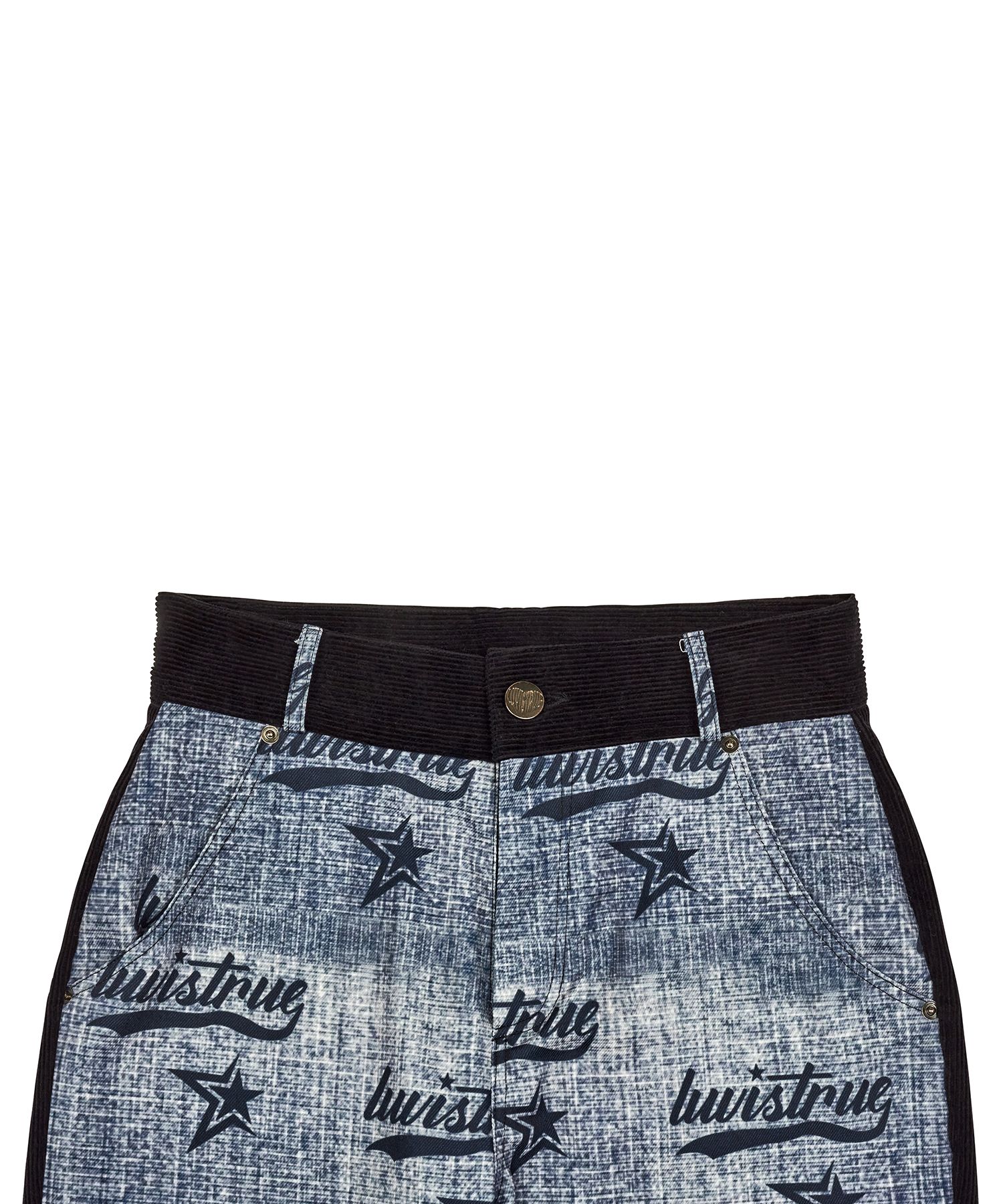 ★TWICE着用BRAND★LUV IS TRUE★VL HALF PANTS MUSINSA | LUV IS TRUE VL HALF PANTS (BLACK)