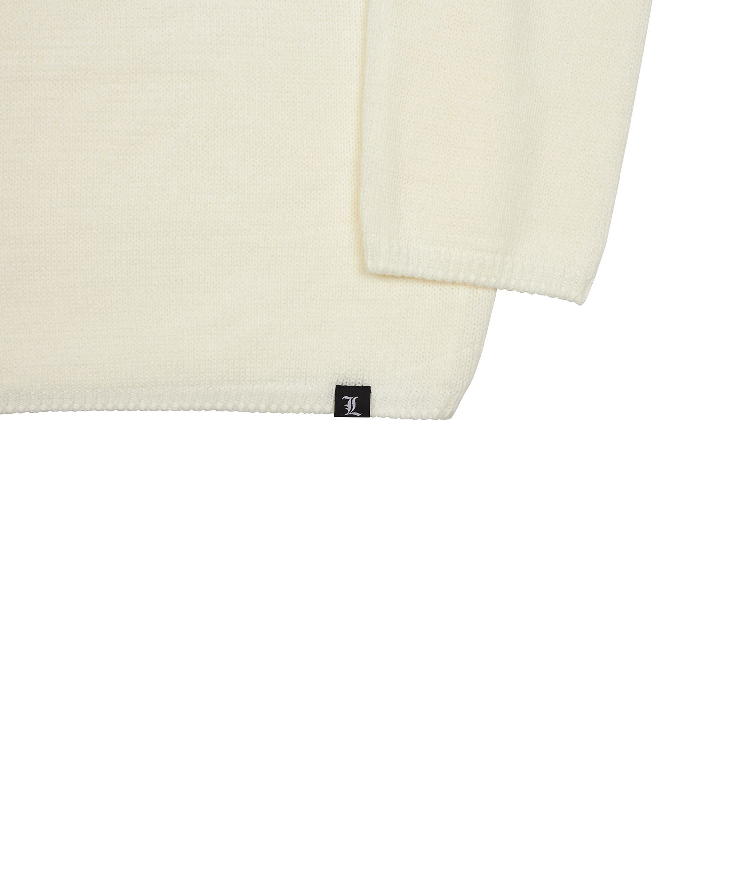 [LUV IS TRUE]★VL LOGO KNIT OPS MUSINSA | LUV IS TRUE VL L LOGO KNIT (IVORY)