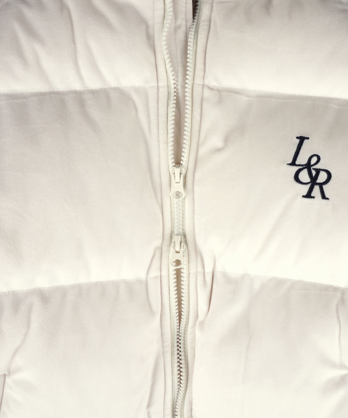 로시로우(LOSSYROW) Velvet Padding Jumper Cream