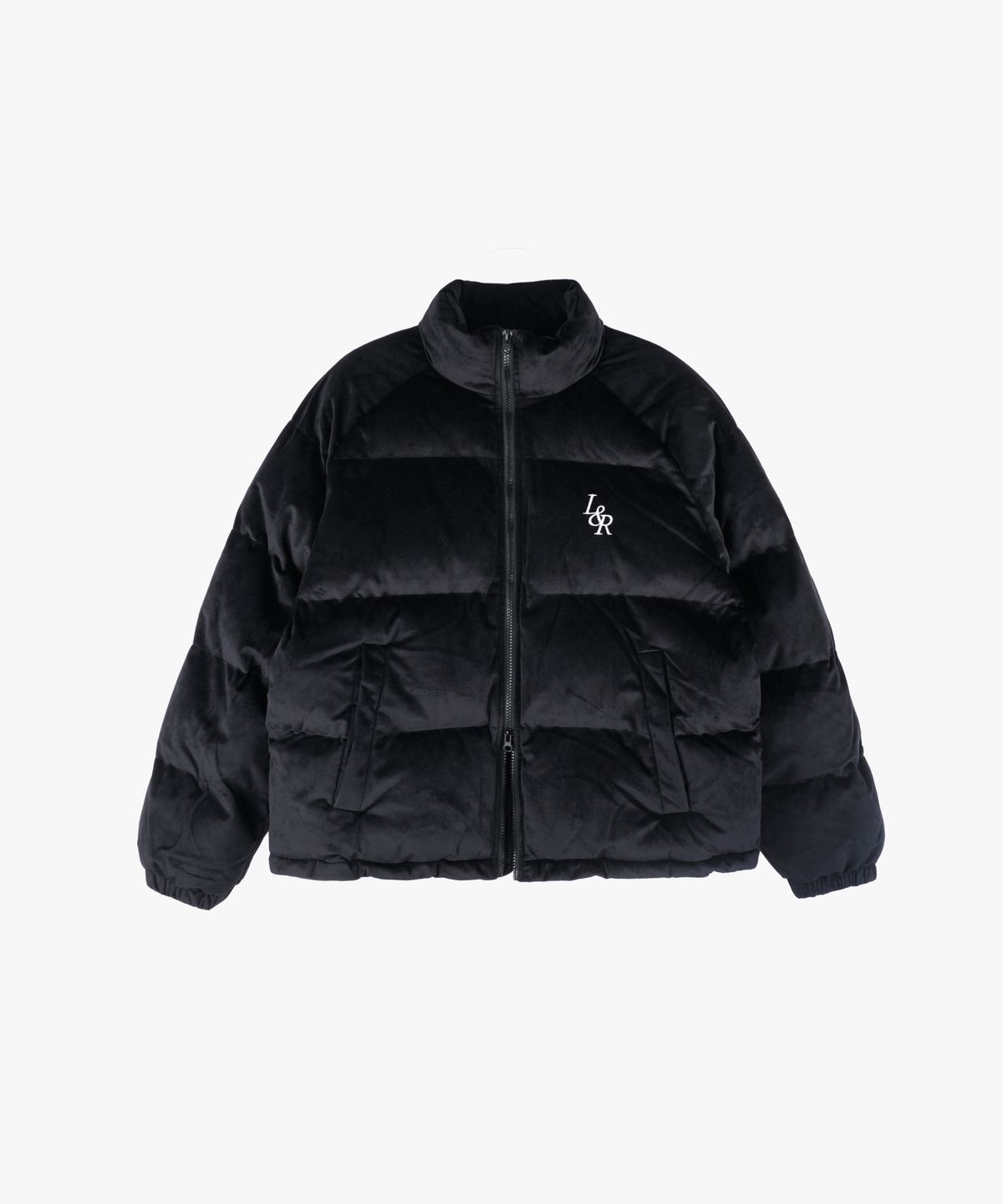 로시로우(LOSSYROW) Velvet Padding Jumper Black