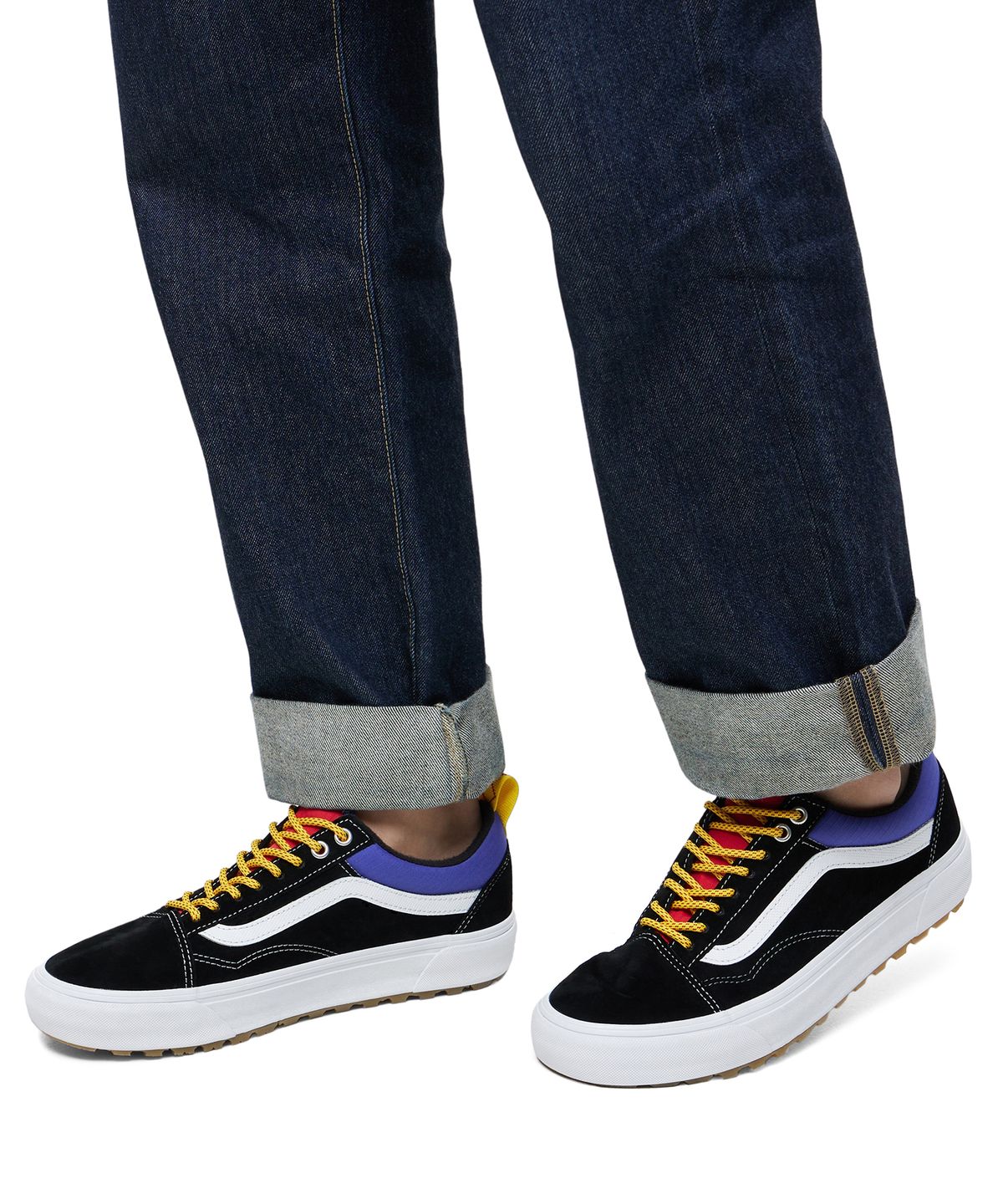 반스(VANS) 올드스쿨 MTE-1 - (레트로 블록) 블루:레드:블랙 / VN0A5I12BRA1