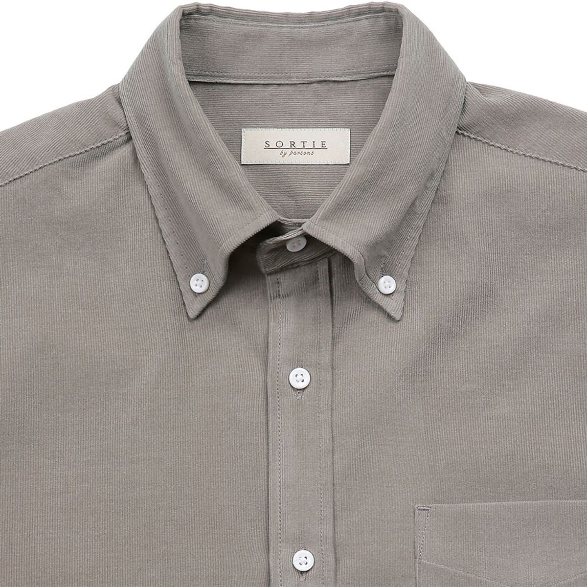 솔티(SORTIE) 047 Corduroy Button-down Shirts (Light Brown)