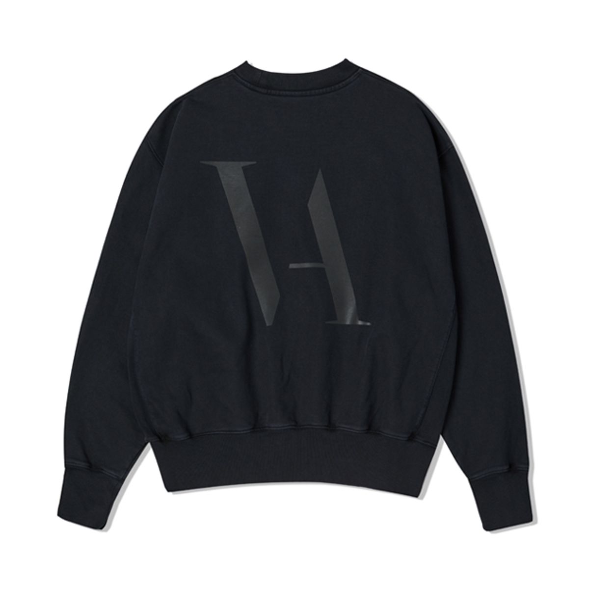 백씨(VAEKCIE) PIGMENT OVERSIZE SWEATSHIRTS_ NAVY